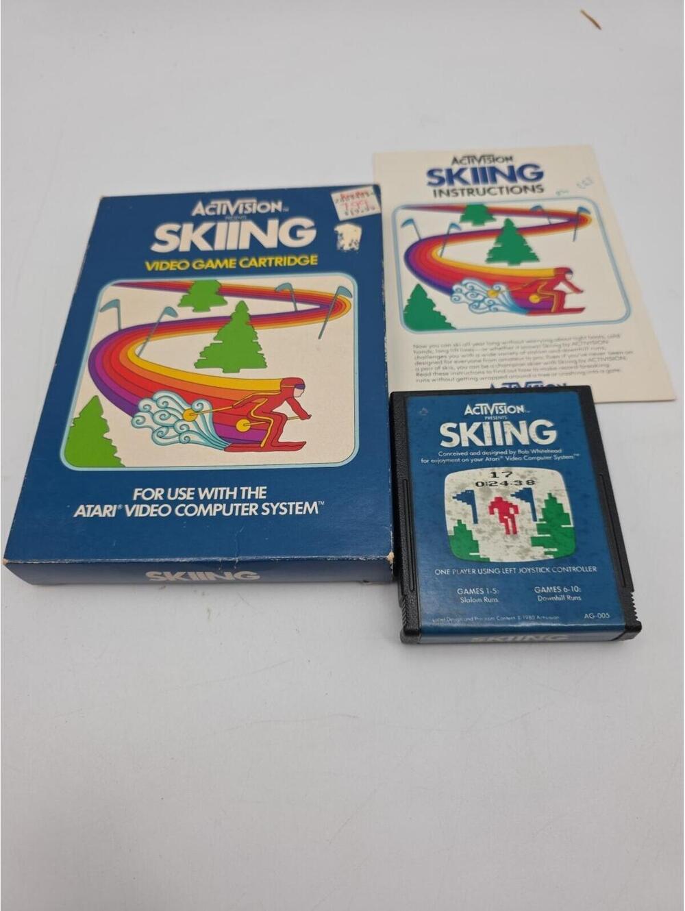 Skiing by Activision (Atari 2600, 1980) Complete In Box CIB (D033)